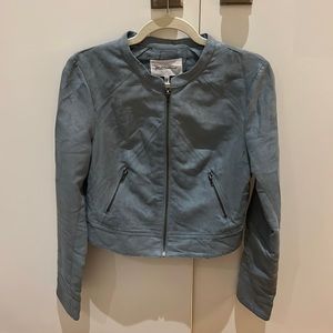 BCBGeneration cropped suede jacket